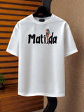 Drip Relaxed Fit Tee - WHT - Matilda