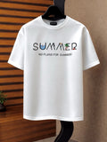 Drip Relaxed Fit Tee - WHT - Summer