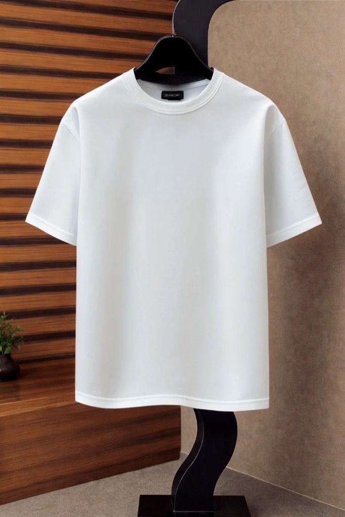 Drip Relaxed Fit Tee - WHT - Plain